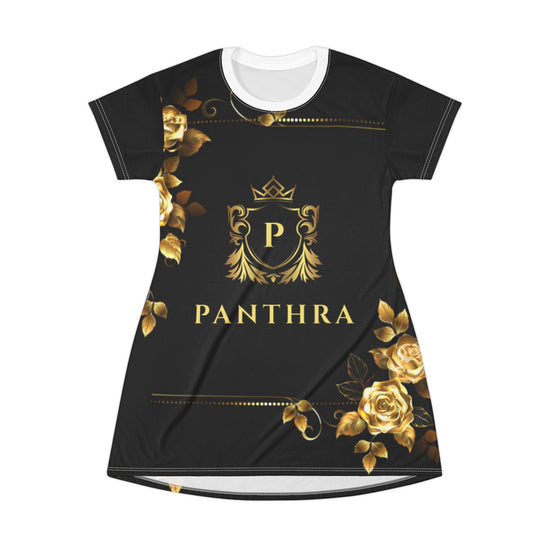 Elegant Floral T-Shirt Dress, Casual Everyday Wear, Perfect for Parties, Summer Outings, Mother&