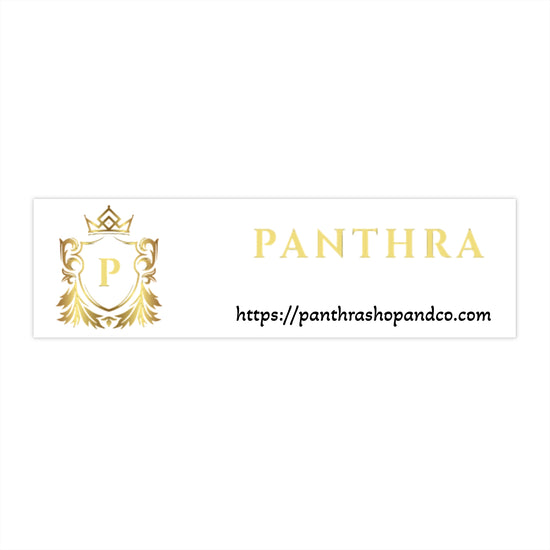 Panthra Custom Bumper Stickers | Personalized Vehicle Decor, Car Accessories, Gift for Car Lovers, Unique Stickers, Fun Travel Decor