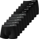 Fullluwaa - Lot de 10 Boxers Homme Coton, Confortable et Doux - Ajustés, Ceinture Élastique Ultra - Souple
