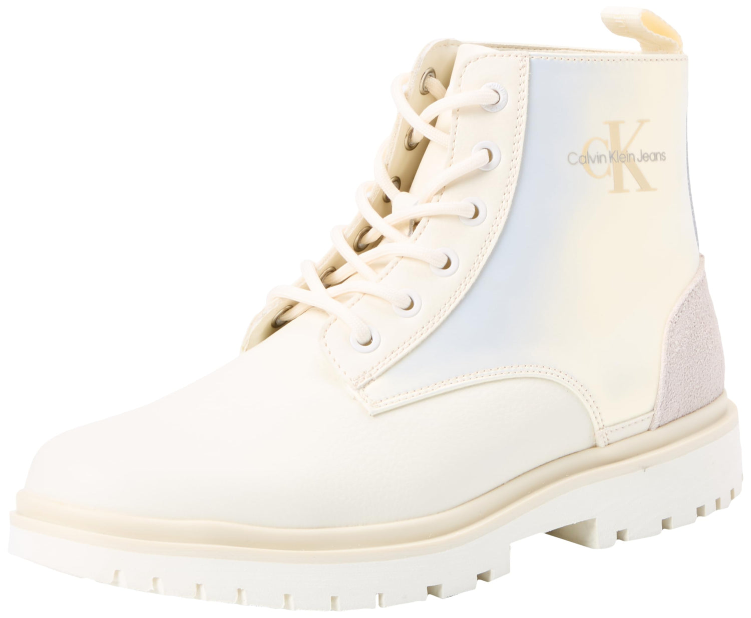 Calvin Klein Femme Eva Boot Mid Lace Up Mtr Yw0yw01493 Bottes