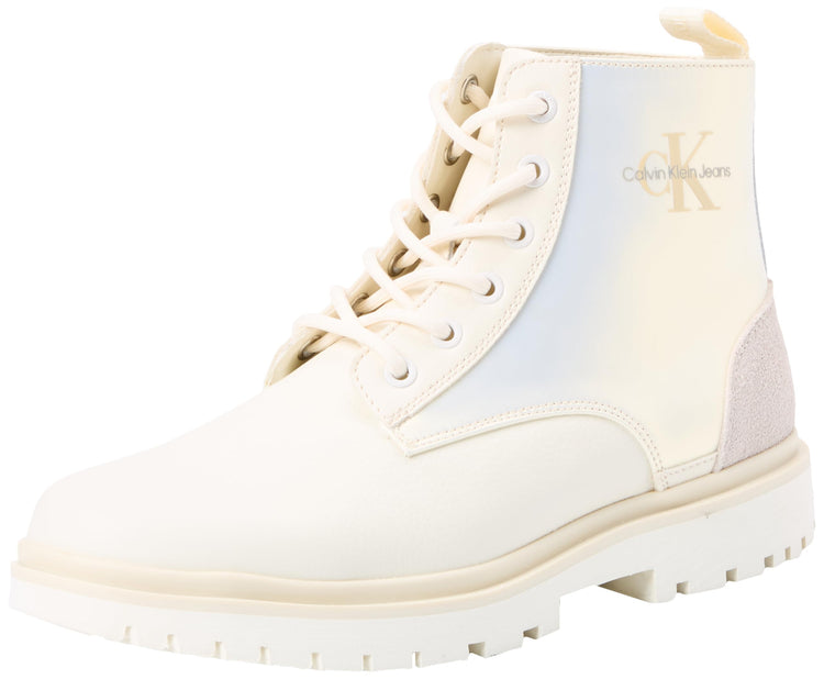 Calvin Klein Femme Eva Boot Mid Lace Up Mtr Yw0yw01493 Bottes
