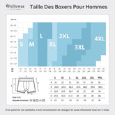 Fullluwaa - Lot de 10 Boxers Homme Coton, Confortable et Doux - Ajustés, Ceinture Élastique Ultra - Souple