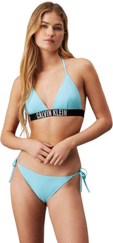 Calvin Klein Haut de Bikini Triangle Femme Triangle Nylon Bonnets Moulés