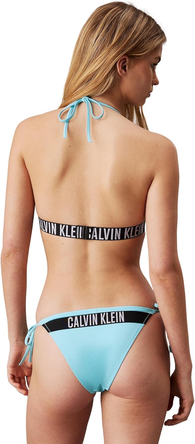 Calvin Klein Haut de Bikini Triangle Femme Triangle Nylon Bonnets Moulés