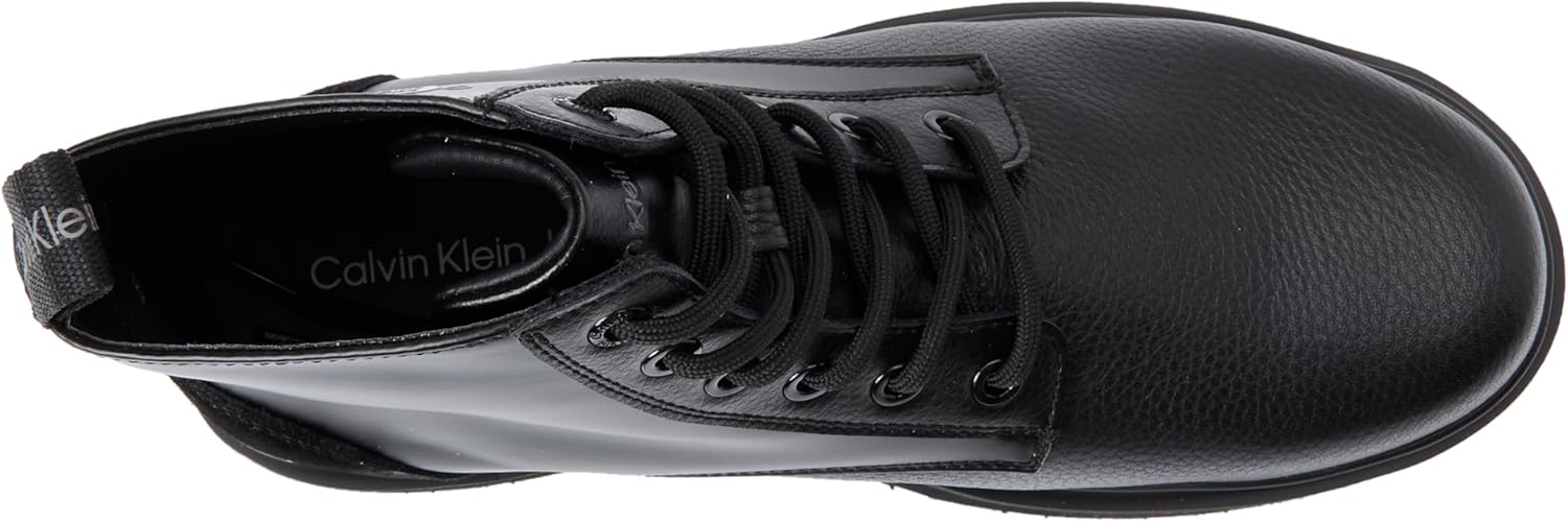 Calvin Klein Femme Eva Boot Mid Lace Up Mtr Yw0yw01493 Bottes